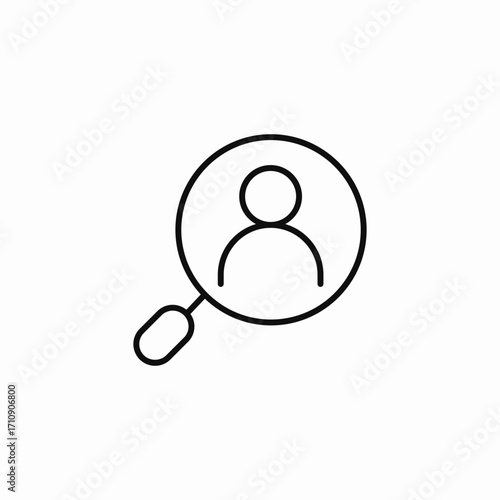 user search person icon sign vector