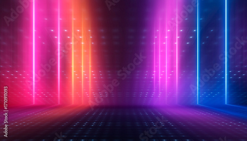 Abstract bright neon backgr...