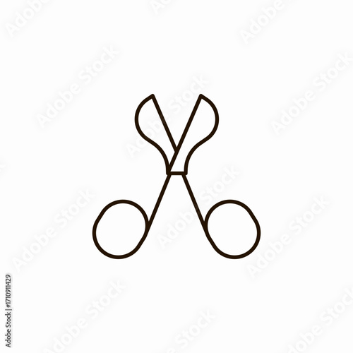 an open wick trimmer icon sign vector