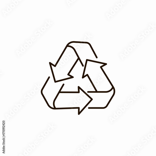 circular arrows recycle icon sign vector