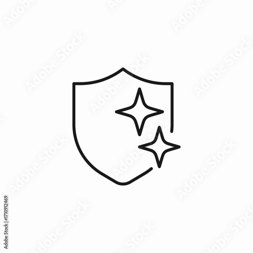 clean and shiny icon sign vector