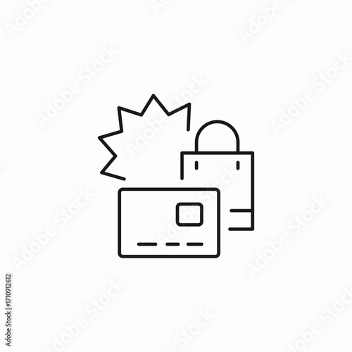 credit card purchase icon sign vector
