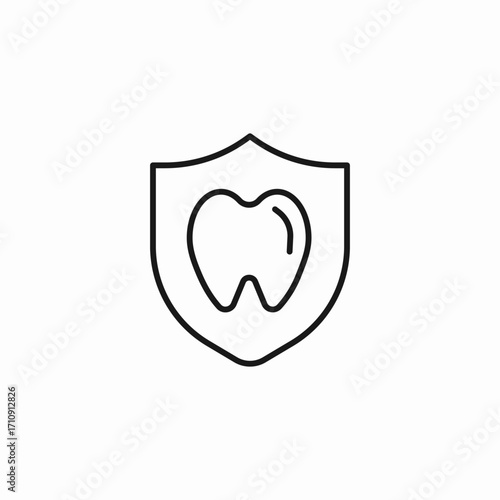 dental health protection icon sign vector