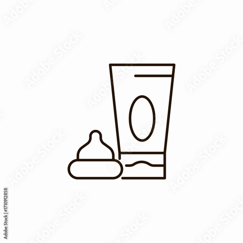 diaper cream icon icon sign vector