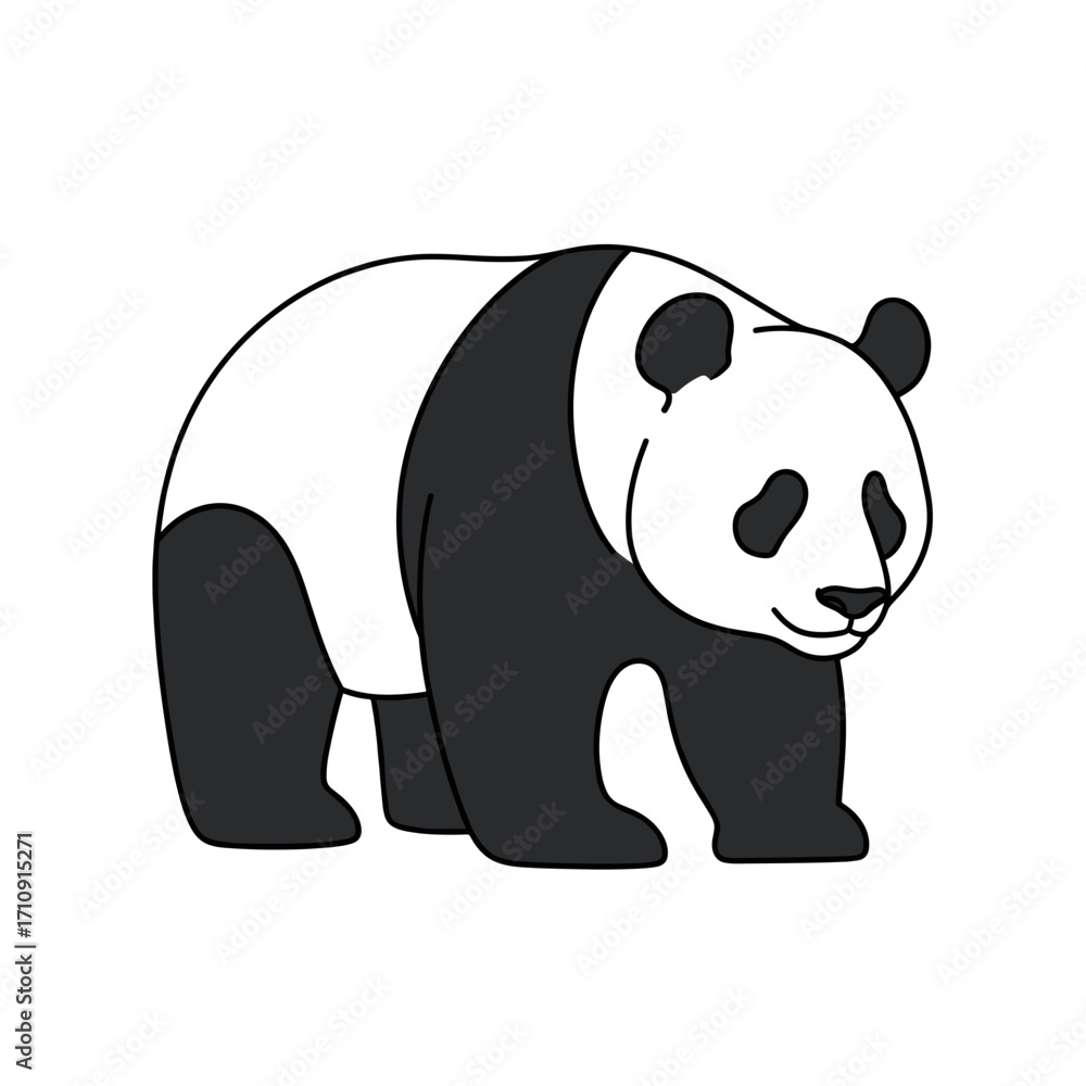Naklejka premium Panda