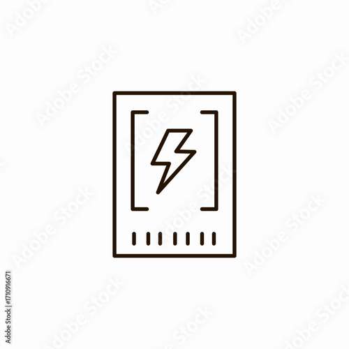 power source unit icon sign vector