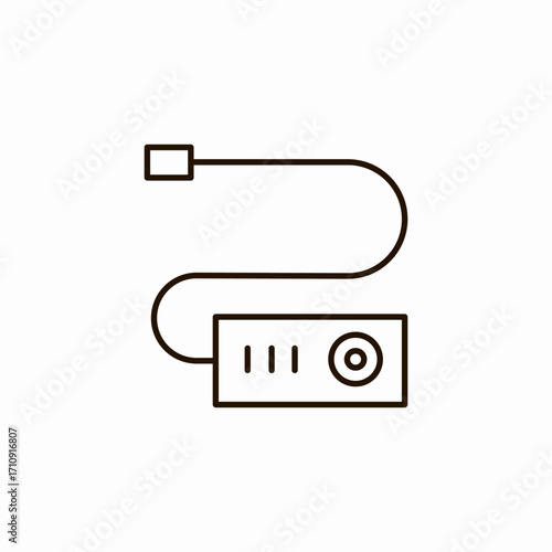 remote shutter release icon sign vector