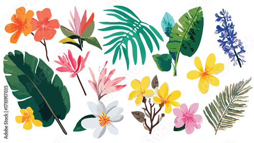 Vibrant Summer Collection Flat Vector Illustration