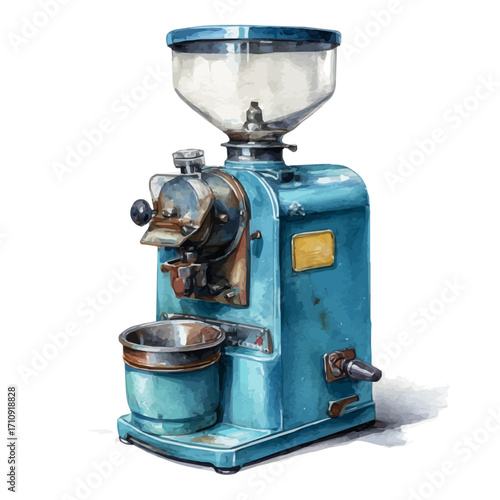 A watercolor painting of Grinder, vector illustration on white background.