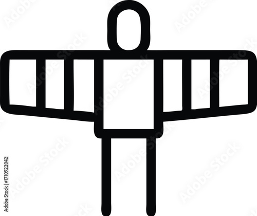 vector illustration of a black and white board