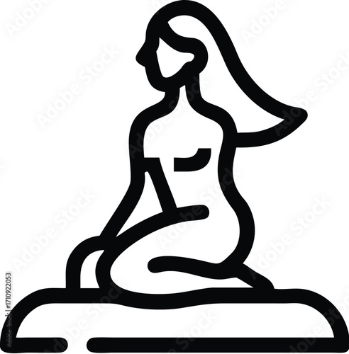 yoga woman silhouette
