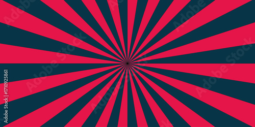 Abstract red and blue retro with sunburst pattern colorful design. Vintage sunrays illustration swirl grunge backdrop line. vector illustration pattern beam rays. Spiral radial striped backdrop.