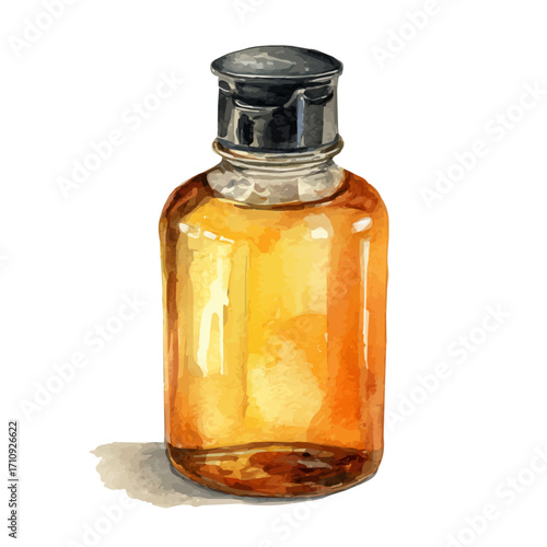 Conditioner in watercolor style, vector illustration, isolated on white background.