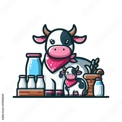 
cow illustration design