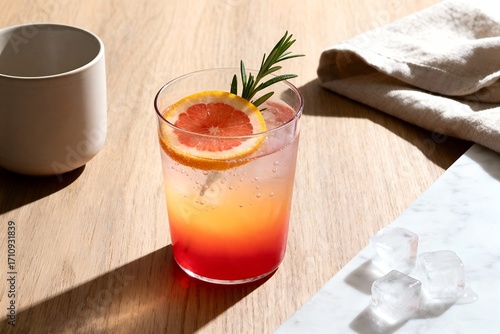 Vibrant AI-Inspired Beverage Scene in Natural Light