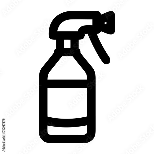 Cleaning Spray Bottle Icon Vector Illustration of a Household Cleaning Tool for Sanitation