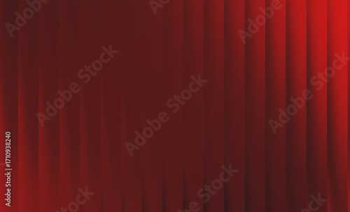 Quadro su tela Abstract dark red background with vertical pleats or folds, creating a textured