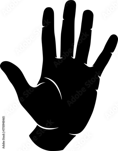 hand sign silhouette