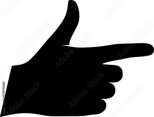 hand sign silhouette