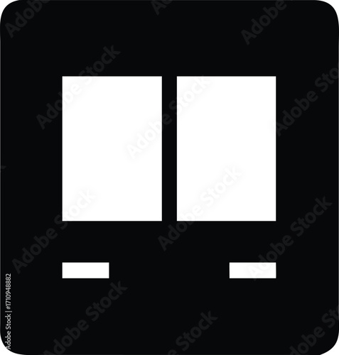 Fuse Box Silhouette Vector Illustration of Electrical Safety Equipment Icon for Power Distribution System Design