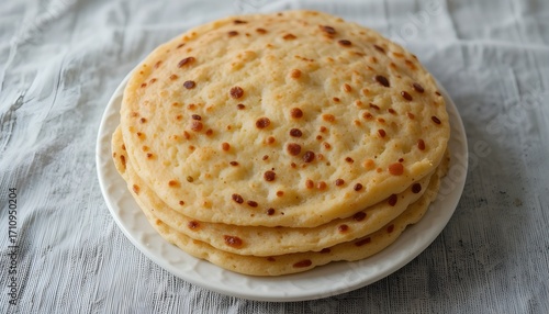 Chapati on a wooden table