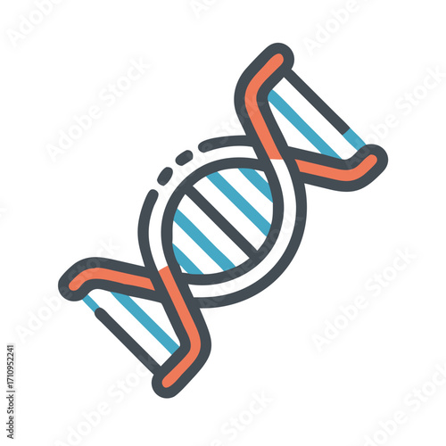 Dna helix structure genetic code molecule biology science double helix deoxyribonucleic acid icon