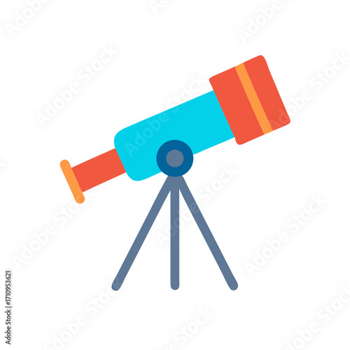 Explore the cosmos with this telescope illustration for astronomy enthusiasts and stargazers alike