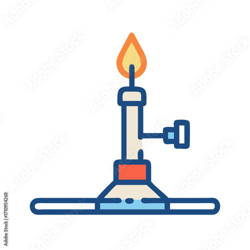 Bunsen burner laboratory equipment scientific tool flame heat chemistry science experiment lab tool
