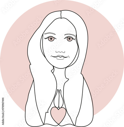 woman-namaste-heart-sketch-pink-circle.eps