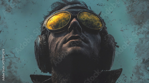 Pilot against the sky