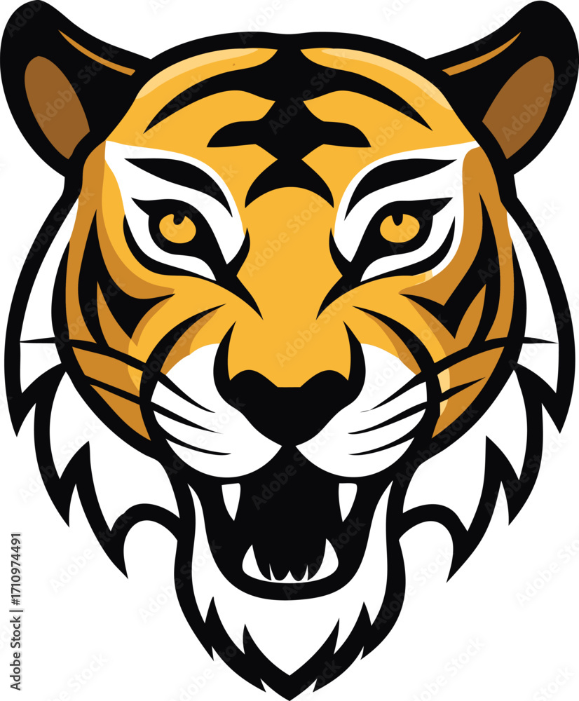 Obraz premium Tiger Head Vector