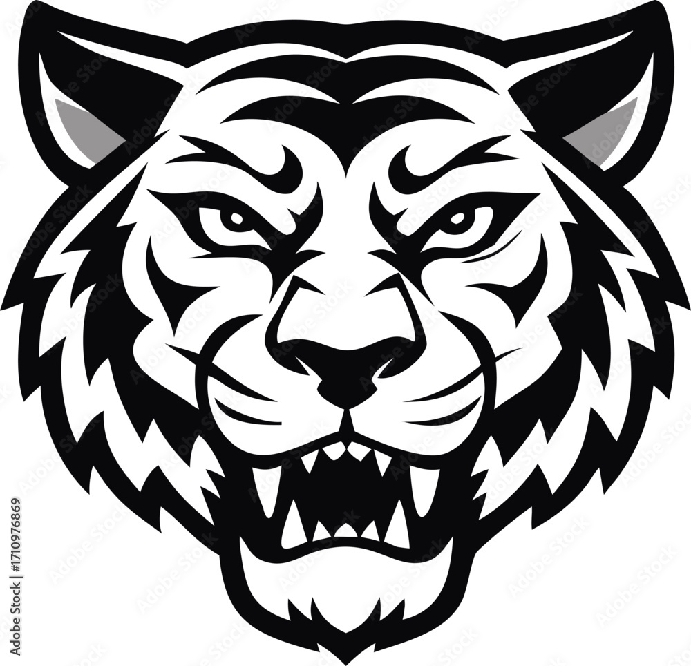 Obraz premium Tiger Head Vector