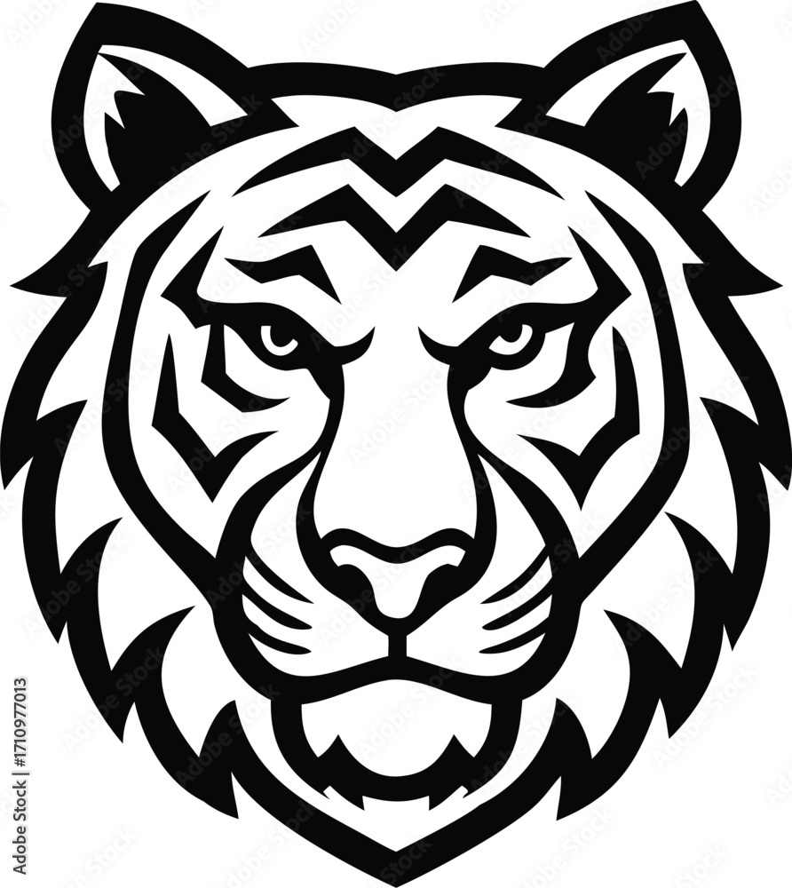 Fototapeta premium Tiger Head Vector