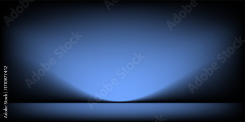 Abstract image of dark room concrete floor. Black room or stage background for product placement.Panoramic view of the abstract fog. White cloudiness, mist or smog moves on black background.