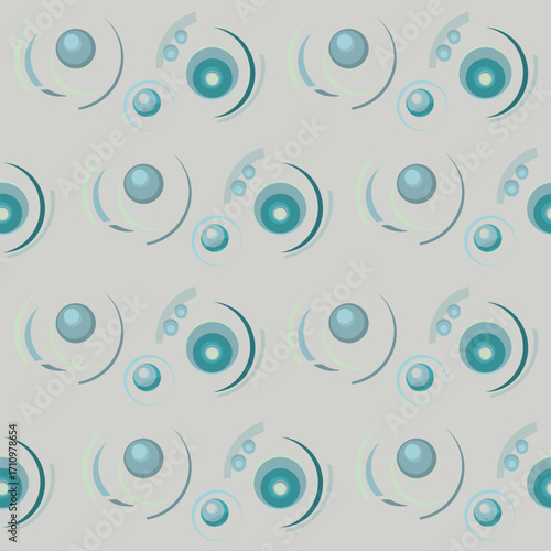 Flowing pattern of raindrops. Magical pattern of rings of raindrops on water. Abstract composition of geometric circles.	
