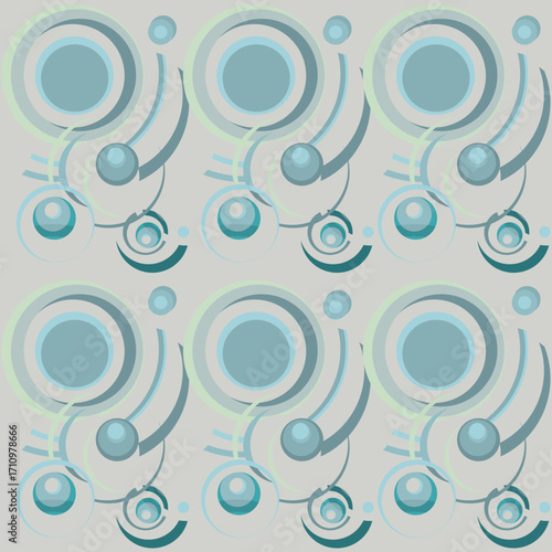 Flowing pattern of raindrops. Magical pattern of rings of raindrops on water. Abstract composition of geometric circles.	
