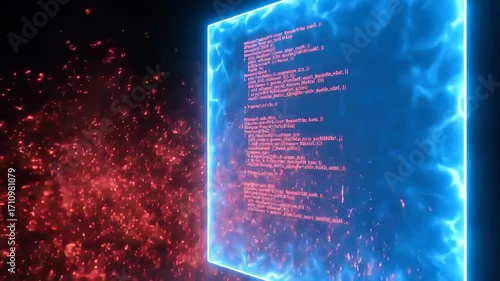 Cyber ​​Code Enigma: Immerse in a mesmerizing digital realm of code and data, illuminating the convergence of technology and innovation through an abstract lens.