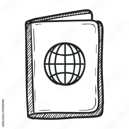 Global travel document preparation travel abroad passport guide informative setting informational viewpoint travel essentials. Vector illustration