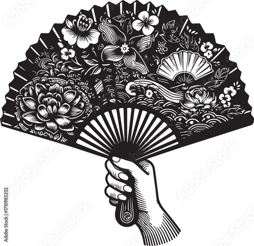 chines  folding fan