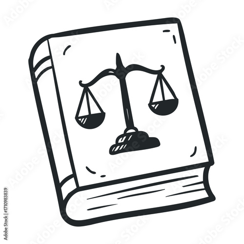 Legal knowledge exploration law books educational content office environment justice concepts for seo. Vector illustration