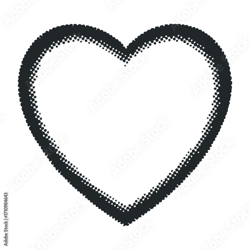 Expressing love with a classic heart icon digital art minimalist design white background symbolic meaning. Vector illustration
