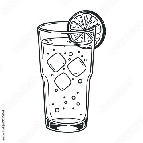Refreshing lemonade drink kitchen counter beverage illustration home environment summer refreshment. Vector illustration
