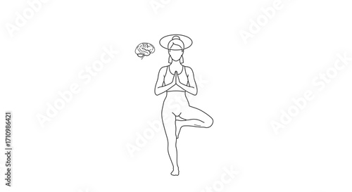 Find your inner peace with mindful yoga for mental clarity and focus during meditation, perfect for wellness blogs and stress reduction campaigns
