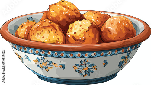 Delicious Dutch Oliebollen Doughnuts in Traditional Setting