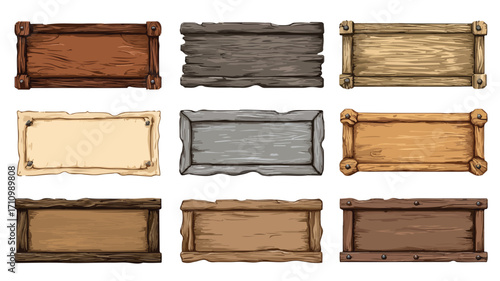 Medieval Wooden Frames for Creative Works and Designs