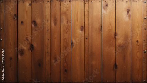 Brown wooden background. Wooden planks. Wood texture. Natural wooden wall background or texture.