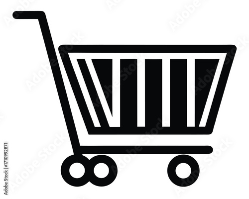shopping cart vector icon