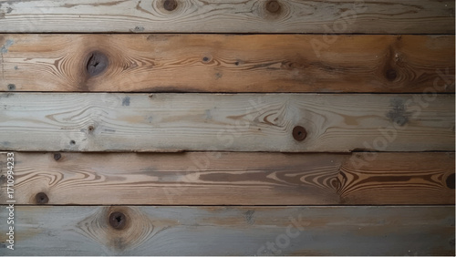 Wooden planks background with natural knots and grain for wall texture. Wooden background. 