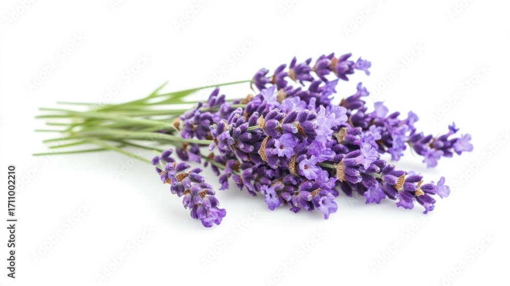 Fototapeta premium Fragrant Lavender Bouquet: A Close-Up of Purple Flowers