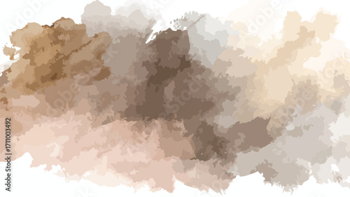 Elegant Modern Taupe Beige Watercolor Background for Design Projects